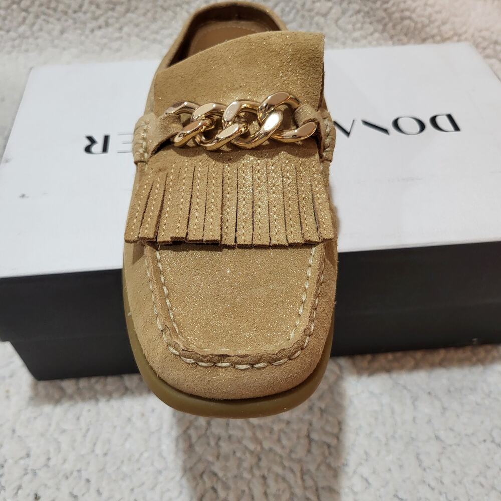 NEW Donald Pliner Mule Caramel leather loafer womens SIZE 8.5 US
